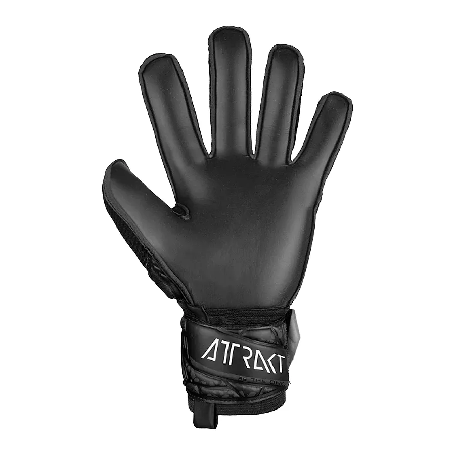 Imagen 2 de 3 de Guantes Reusch Semi Profesional Attrakt Solid-NEGRO/BLANCO
