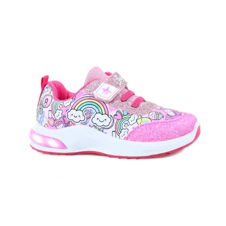 Imagen 0 de 5 de Zapatillas Footy Inyectada C/Luz-FUCSIA/BLANCO