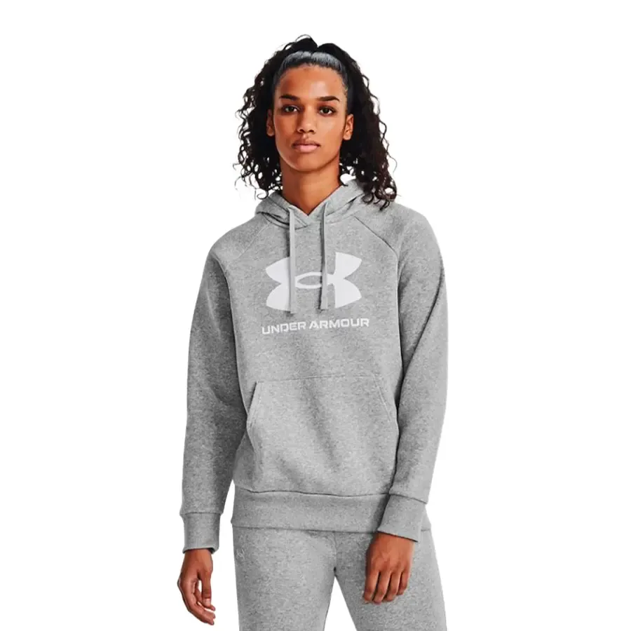 Imagen 0 de 4 de Buzo Under Armour Rival Fleece Big Logo-GRIS