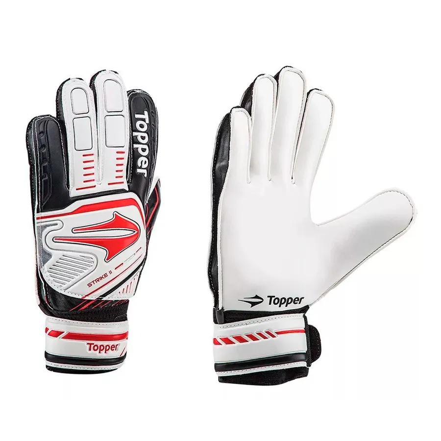Imagen 1 de 2 de Guantes Topper Luva Strike II-BLANCO/NEGRO/ROJO