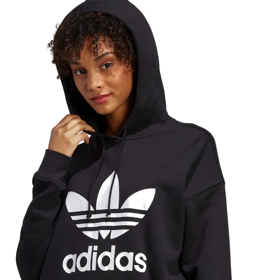 Imagen 2 de 5 de Buzo adidas originals Trf Hoodie-NEGRO/BLANCO