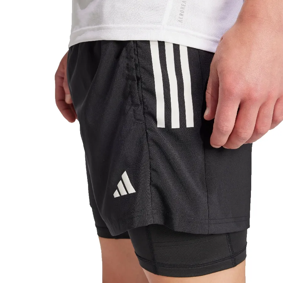 Imagen 3 de 4 de Pantalón adidas Own the Run CLIMACOOL 2 en 1-NEGRO