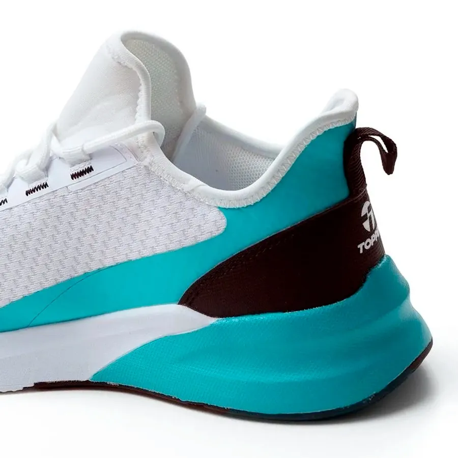 Imagen 3 de 5 de Zapatillas Topper Squat II-BLANCO/CELESTE