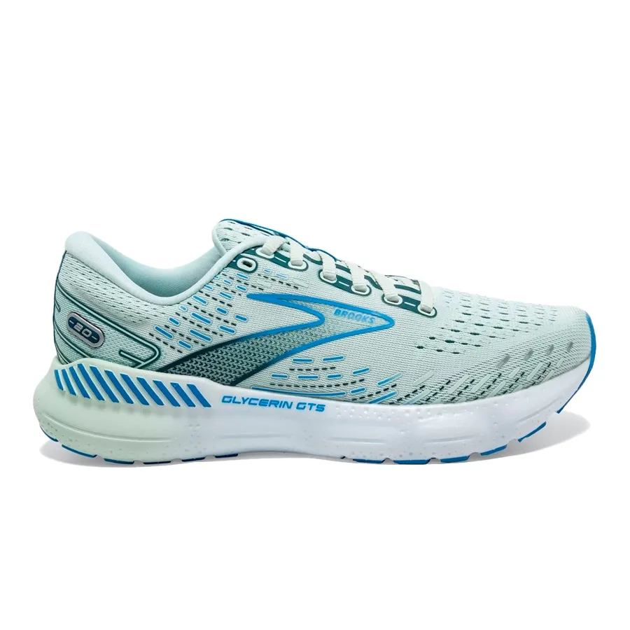 Imagen 0 de 6 de Zapatillas Brooks Glycerin Gts 20-VERDE AGUA/AZUL/BLANCO