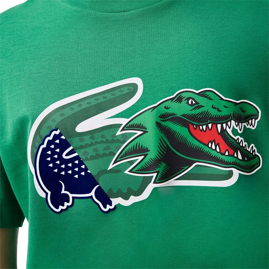 Imagen 3 de 5 de Remera Lacoste Holiday Oversized-VERDE