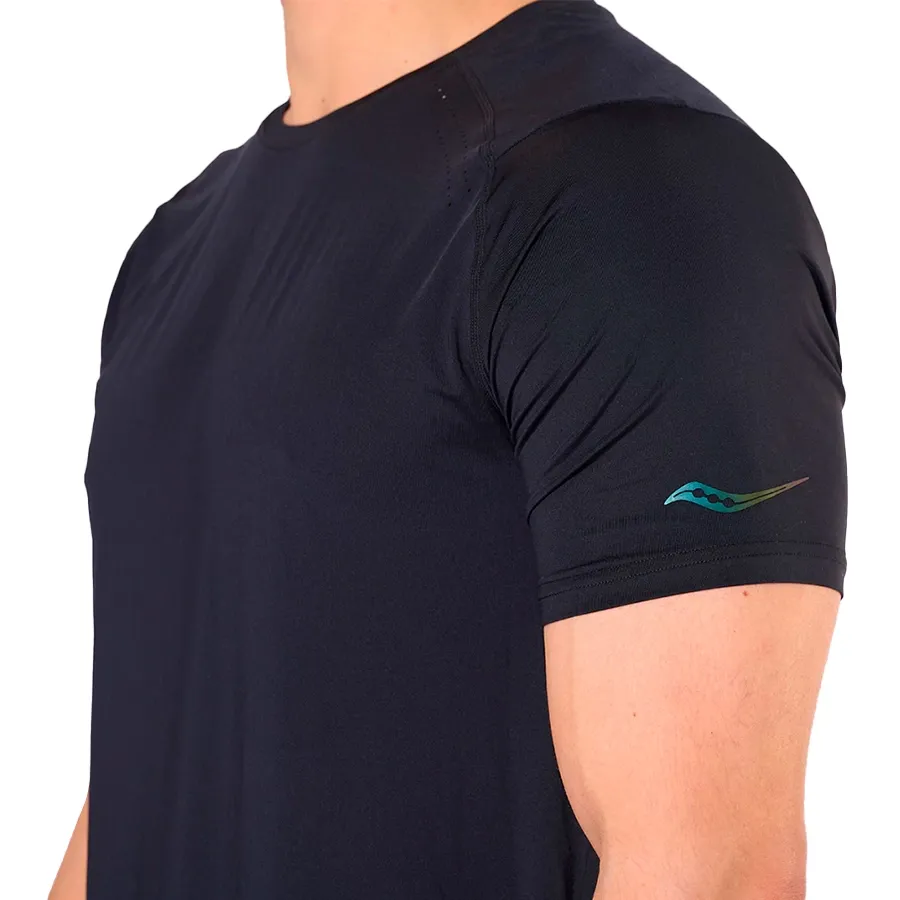 Imagen 2 de 4 de Remera Saucony Hurricane Sleeve-NEGRO