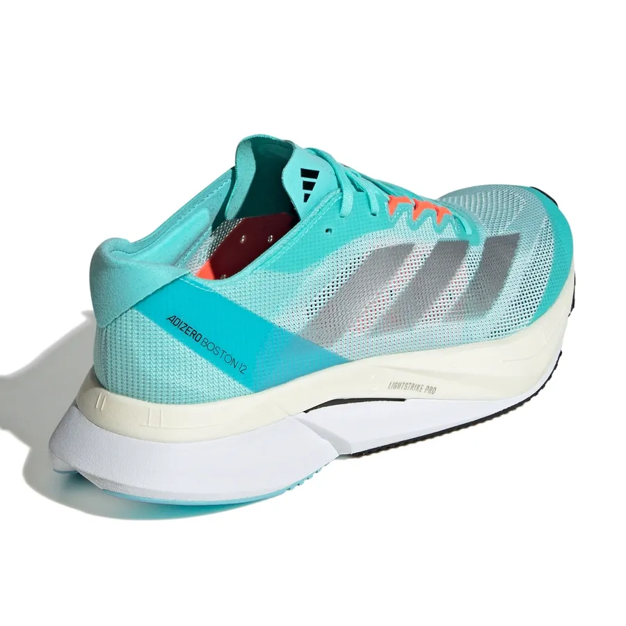 Imagen 1 de 7 de Zapatillas adidas Adizero Boston 12-VERDE AGUA/PLATA/NARANJA