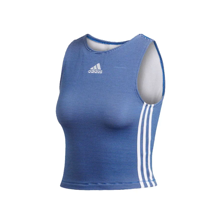 Imagen 4 de 6 de Remera adidas ZippableRibbed-AZUL