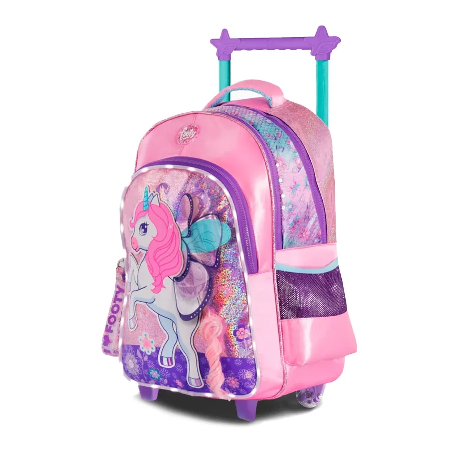 Imagen 1 de 2 de Mochila Footy Carro 18 C/Luz Unicorn Wing-ROSA VIEJO/VIOLETA/VERDE AGUA