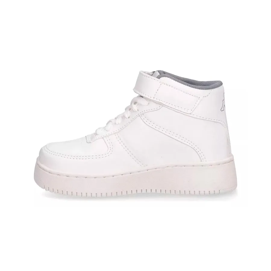 Imagen 2 de 6 de Zapatillas Kappa Logo Linate Mid Velcro Kids-BLANCO