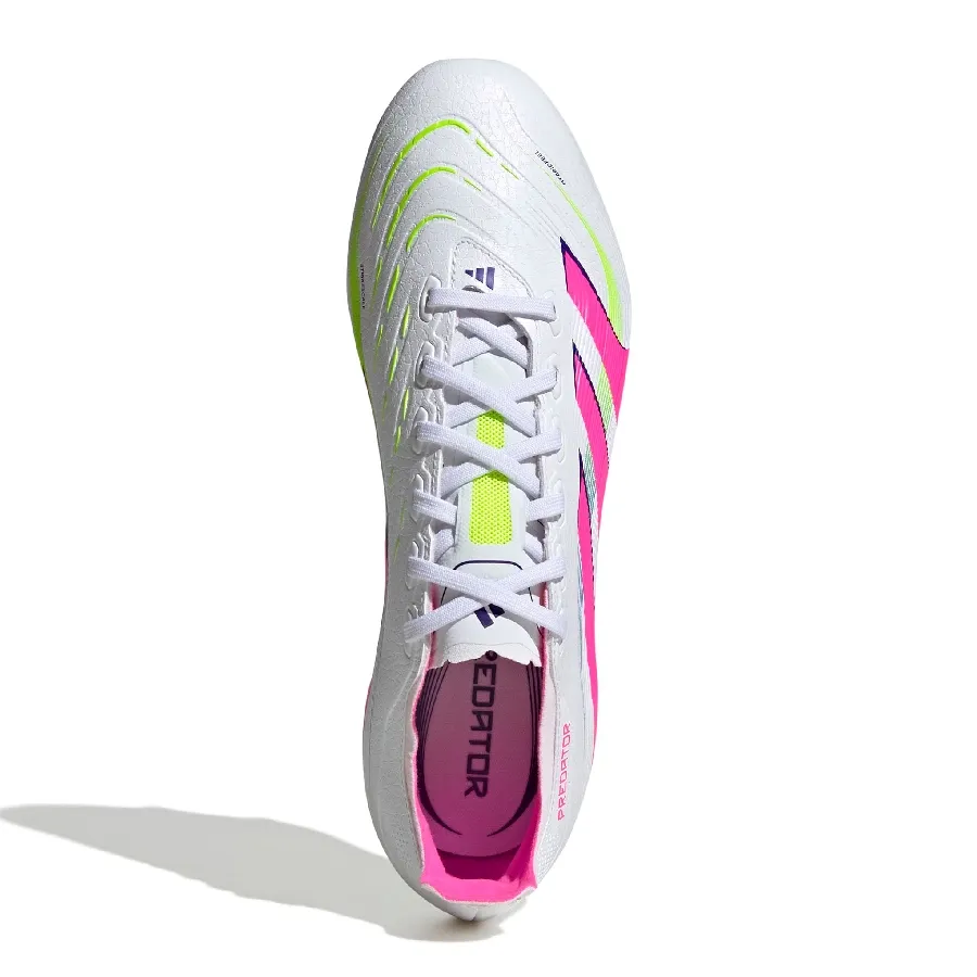 Imagen 3 de 7 de Botines adidas Predator league Fg-BLANCO/ROSA FLUOR/AMARILLO FLUOR