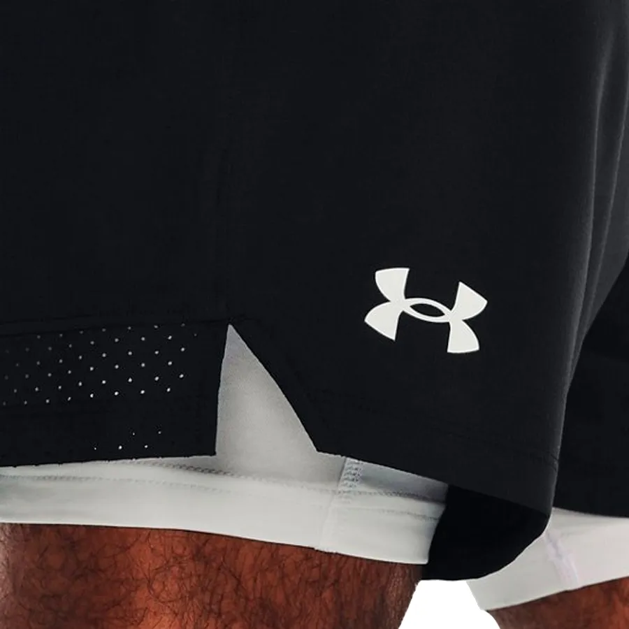 Imagen 5 de 6 de Shorts Under Armour Vanish Woven 2 en 1-NEGRO/BLANCO