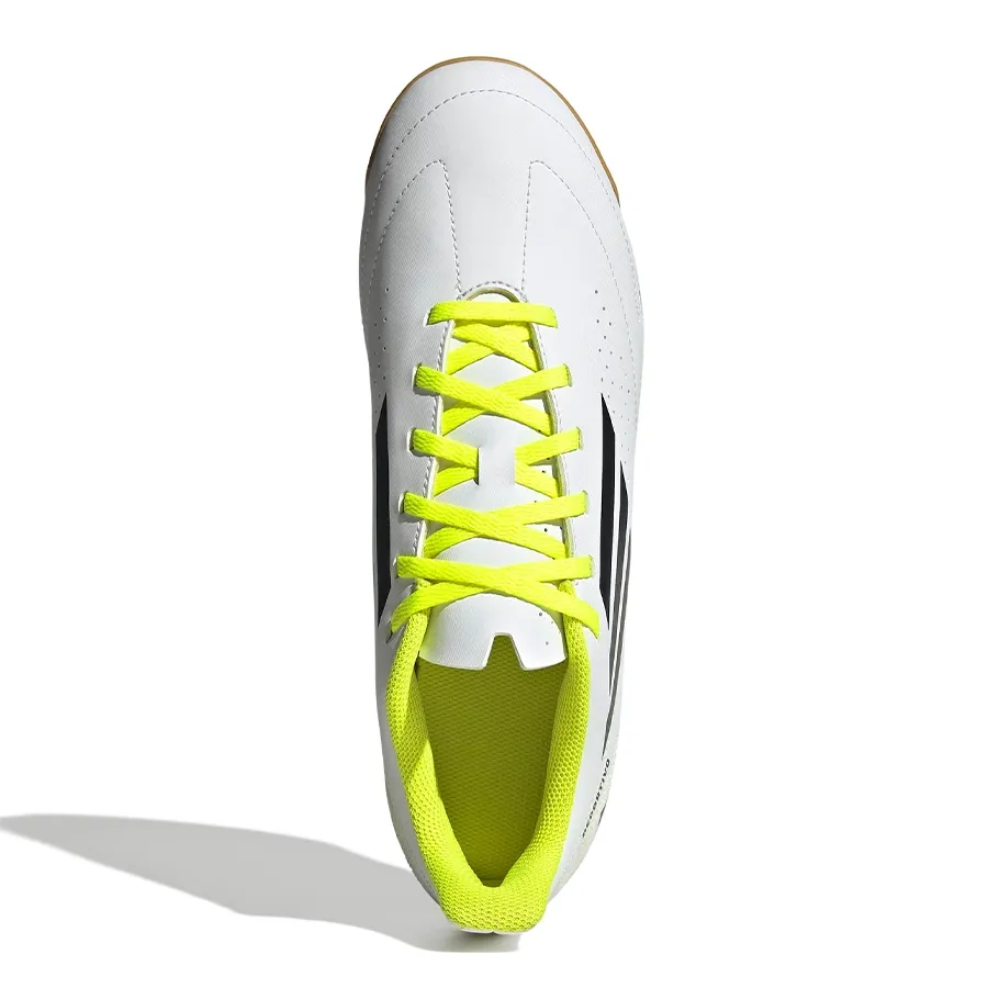 Imagen 3 de 7 de Botines adidas Deportivo III In-BLANCO/NEGRO/AMARILLO FLUOR