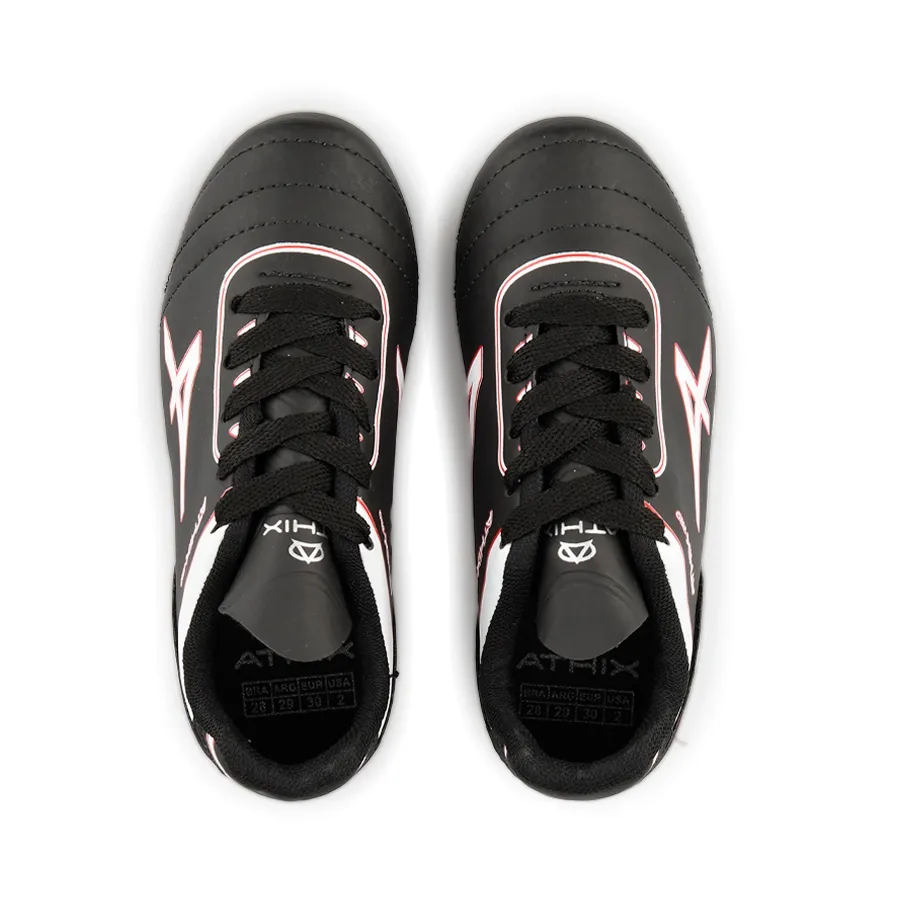 Imagen 3 de 6 de Botines Athix Powerful Kids Tf-NEGRO/ROJO
