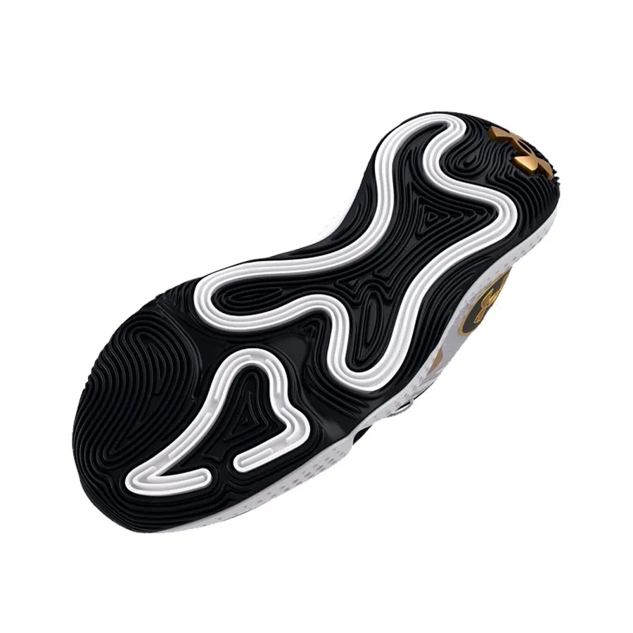 Imagen 4 de 5 de Zapatillas Under Armour Spawn 5-BLANCO/DORADO