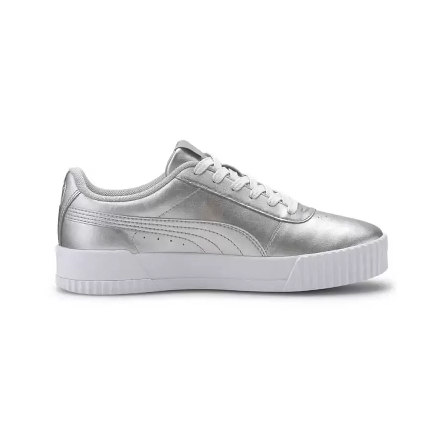 Imagen 0 de 5 de Zapatillas Puma Carina Metallic Adp-PLATA/BLANCO