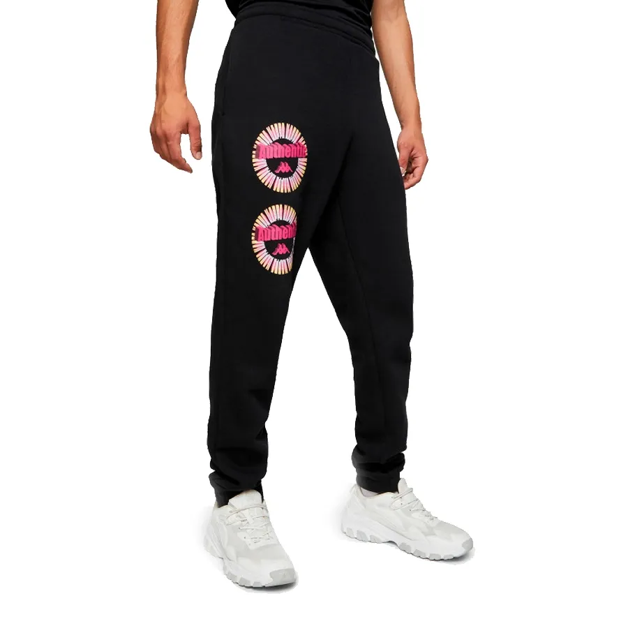 Imagen 1 de 5 de Pantalón Kappa Authentic Graphik Giachi-NEGRO