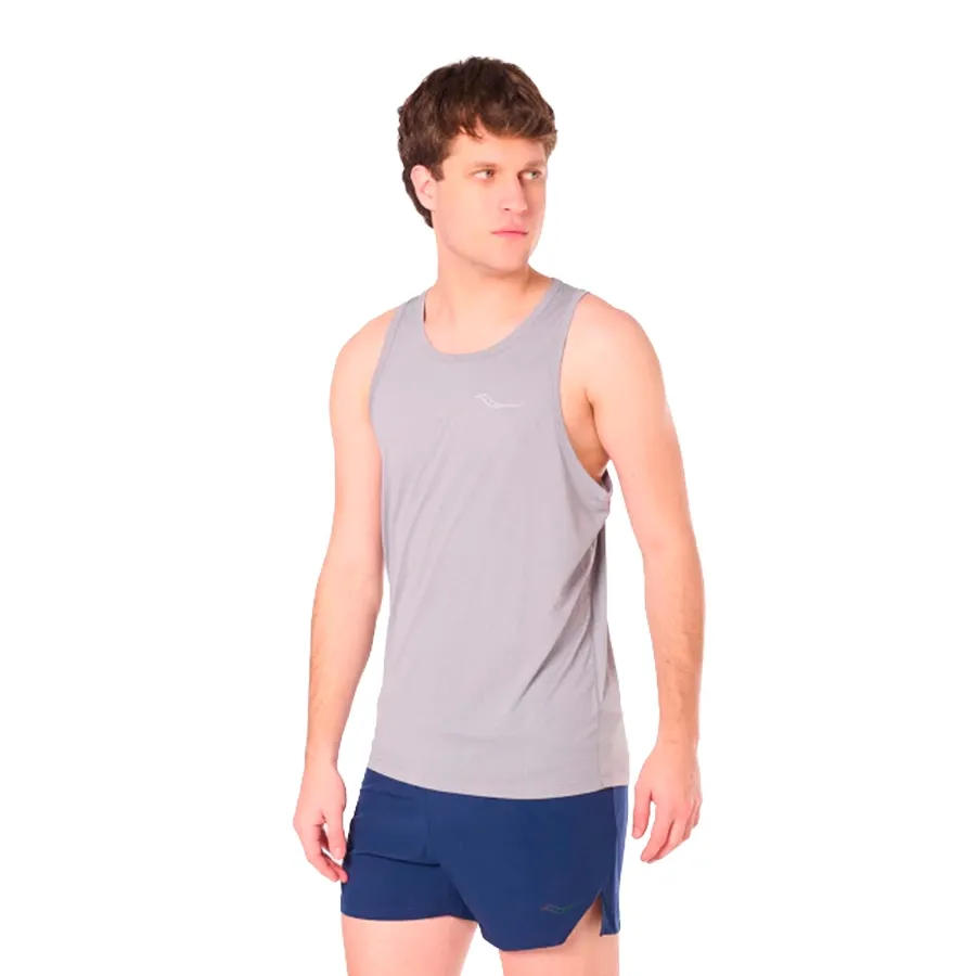 Imagen 1 de 6 de Musculosa Saucony Stopwatch-GRIS