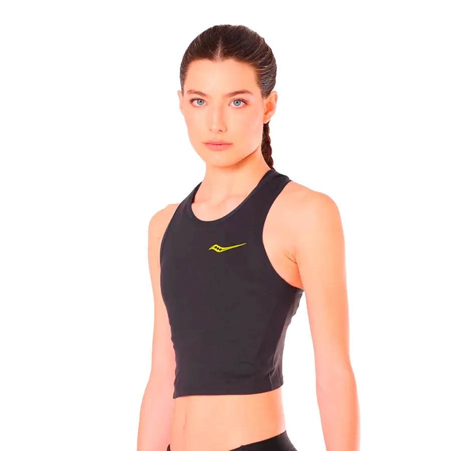 Imagen 1 de 5 de Top Saucony Endorphin Crop-NEGRO
