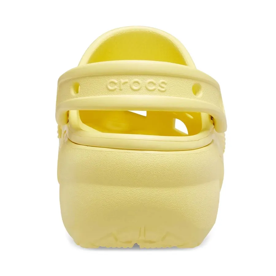 Imagen 1 de 5 de Ojotas Crocs Classic Platform Clog-AMARILLO
