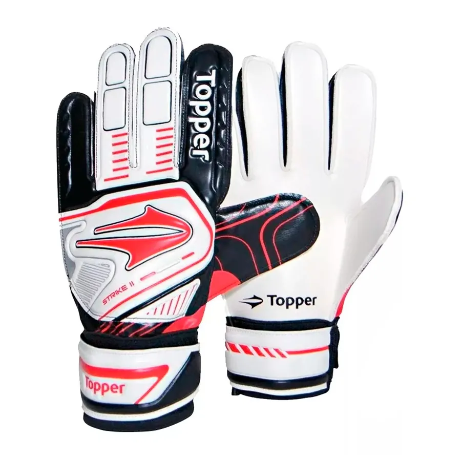 Imagen 0 de 2 de Guantes Topper Luva Strike II-BLANCO/NEGRO/ROJO