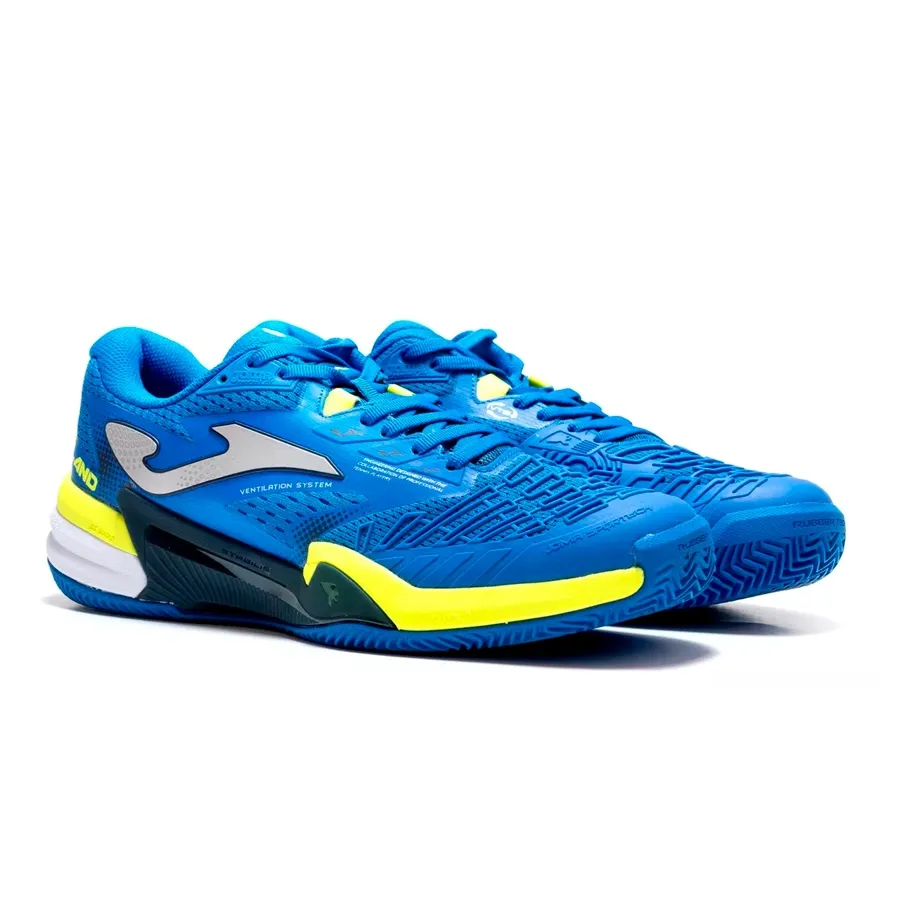Imagen 1 de 7 de Zapatillas Joma Tenis Roland-AZUL FRANCIA/PLATA/AMARILLO FLUOR