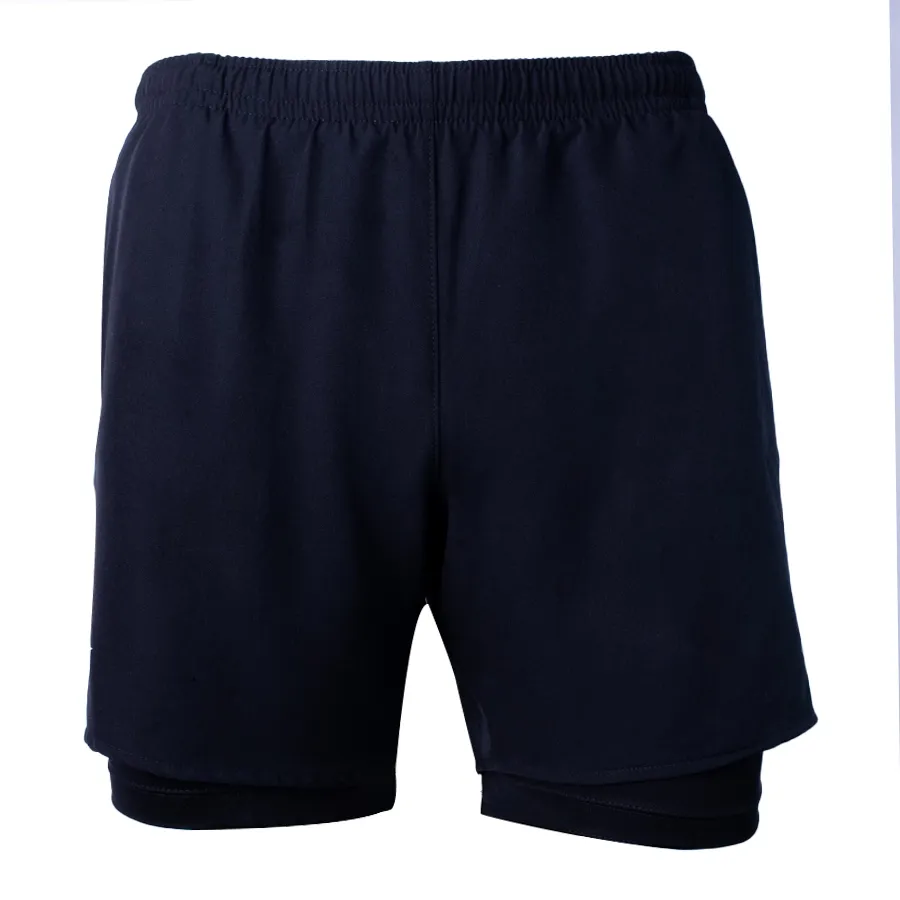 Imagen 0 de 4 de Shorts Kamp Run Bjorn C/Calza 21-NEGRO/GRIS