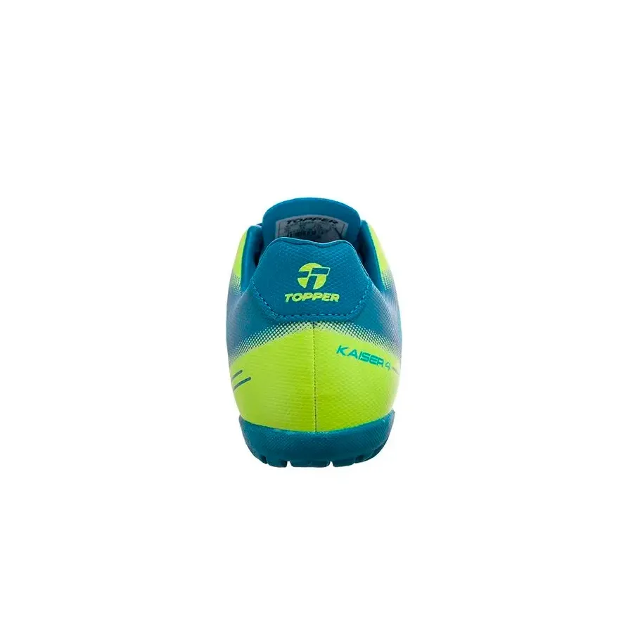 Imagen 4 de 5 de Botines Topper Kaiser 4 Tf-AZUL/TURQUESA/LIMA