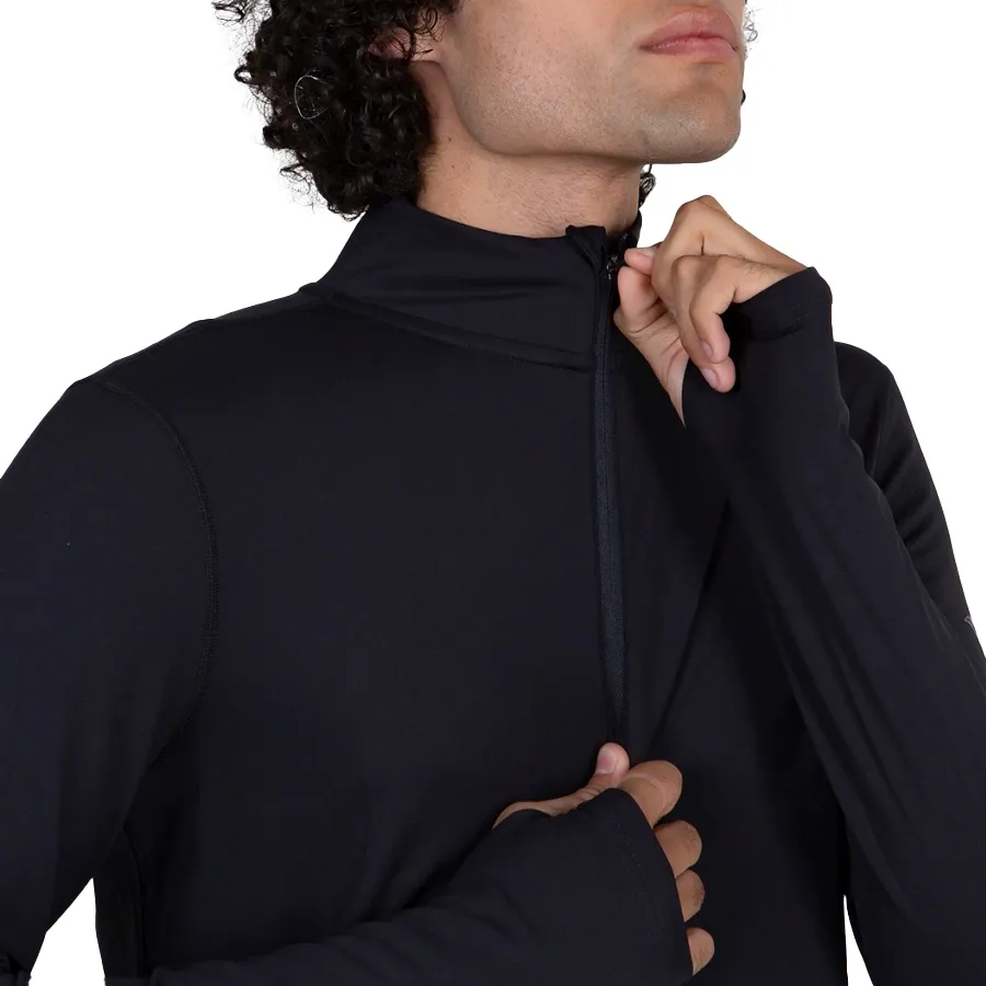 Imagen 1 de 6 de Buzo Saucony Solstice 1/4 Zip-NEGRO