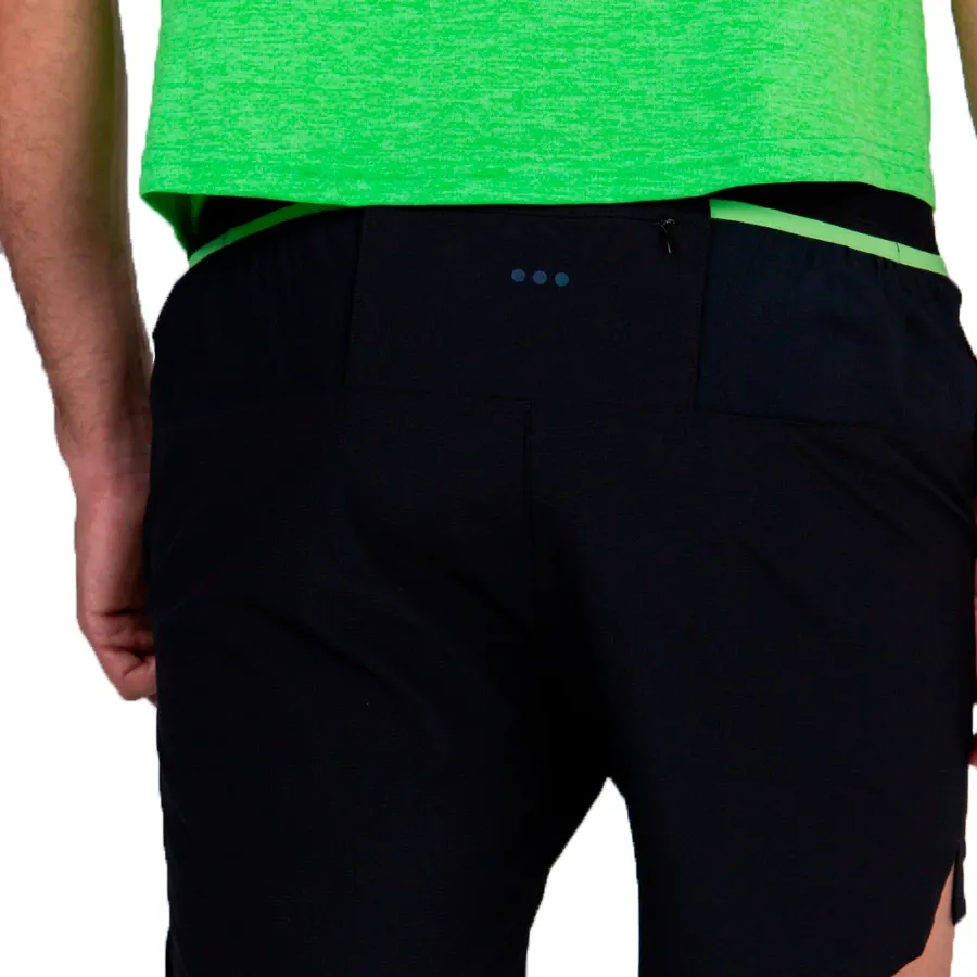 Imagen 4 de 7 de Saucony Shorts  Pantalón  Explorer Utility 5-NEGRO/VERDE