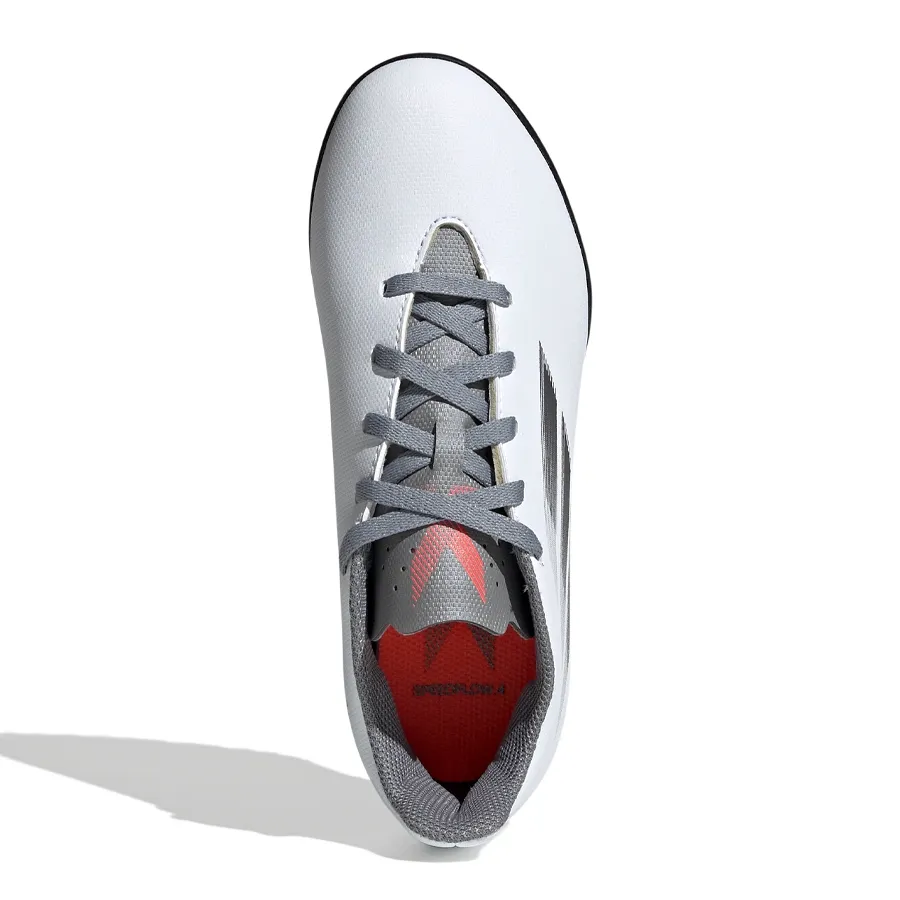 Imagen 3 de 6 de Botines adidas X Speedflow 4 Tf J-BLANCO/GRIS/NEGRO