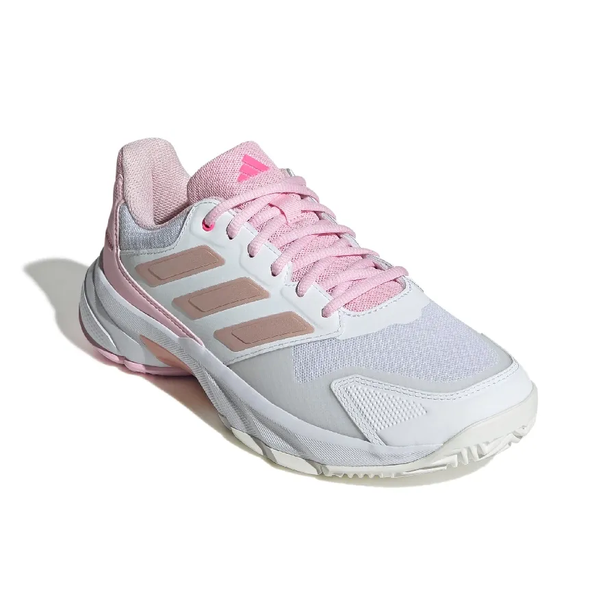 Imagen 2 de 8 de Zapatillas adidas Courtjam Control 3-BLANCO/ROSA/BEIGE
