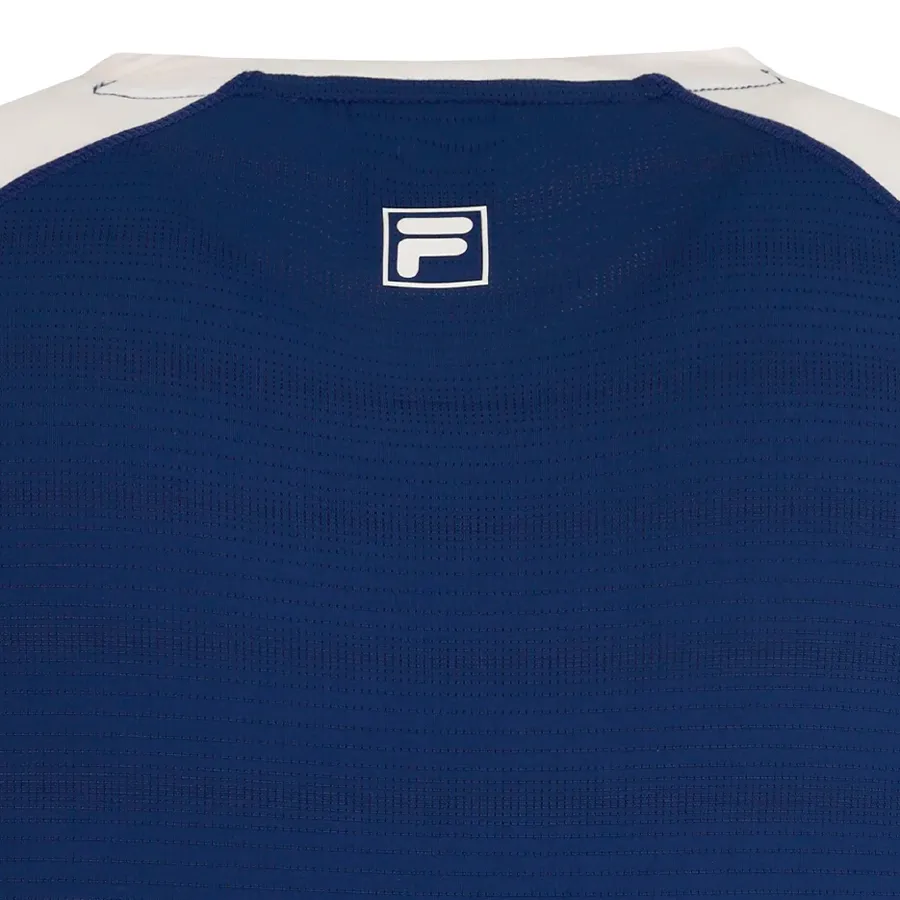 Imagen 3 de 6 de Remera Fila Round Neck-MARINO/BLANCO