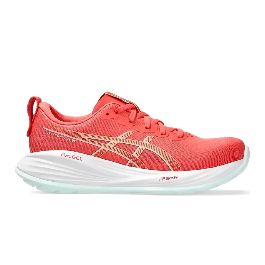 Imagen 0 de 7 de Zapatillas Asics Gel-Cumulus 27-CORAL FLUOR/BLANCO
