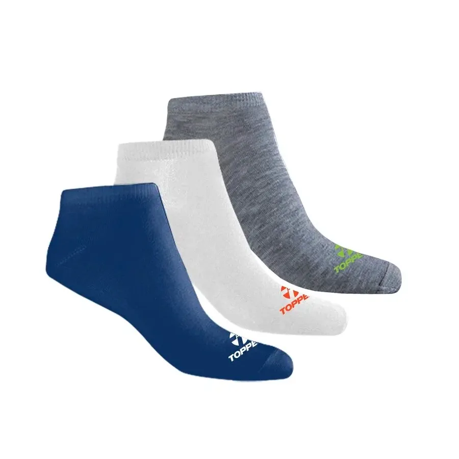 Imagen 0 de 1 de Medias Topper Soquetes Kids  Pack x 3-GRIS/BLANCO