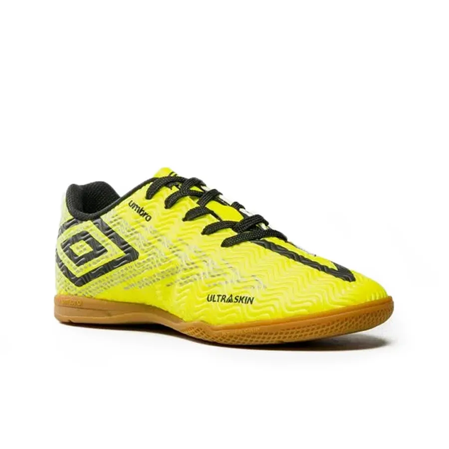 Imagen 1 de 8 de Botines Umbro Ultraskin Jr-AMARILLO FLUOR/NEGRO/PLATA