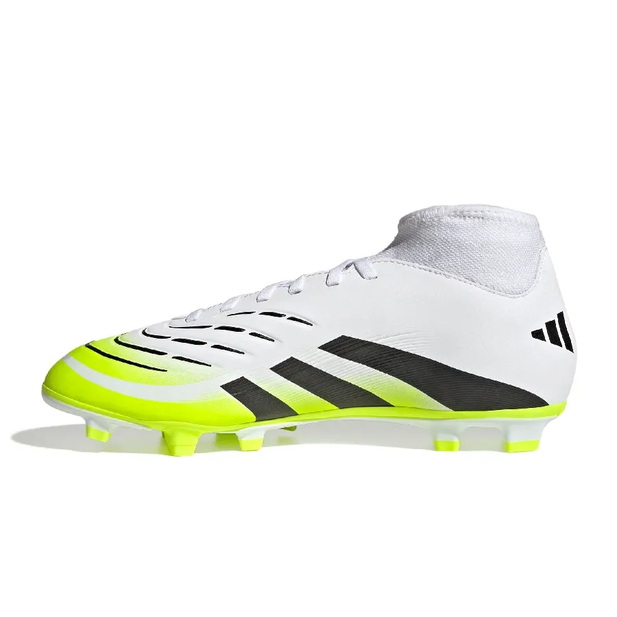 Imagen 2 de 7 de Botines adidas Predator Club Sock Fg-BLANCO/VERDE FLUOR/NEGRO