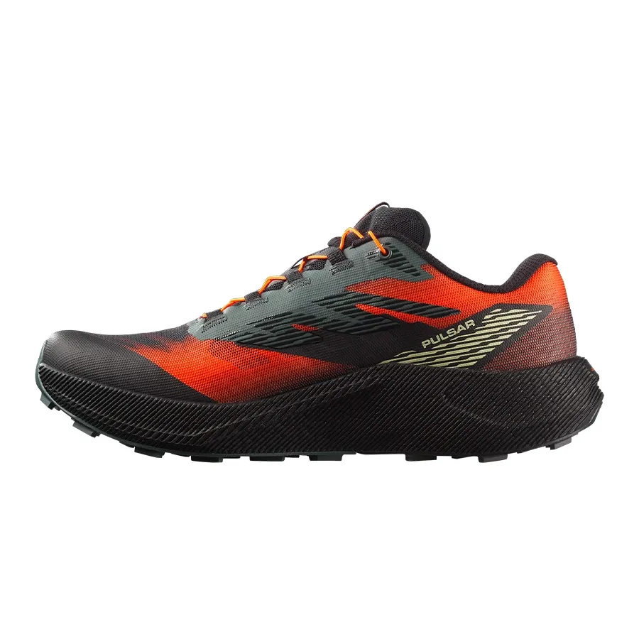 Imagen 2 de 6 de Zapatillas Salomon Pulsar Quiver-GRAFITO/NARANJA/NEGRO