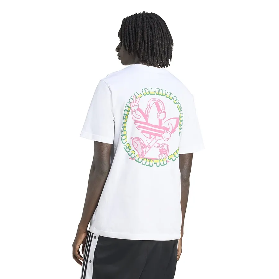 Imagen 1 de 4 de Remera adidas originals Graphic Trifolio Series-BLANCO