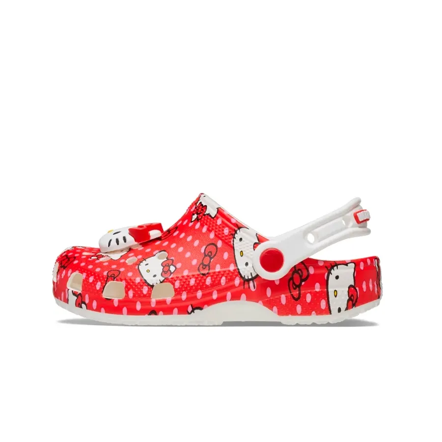 Imagen 1 de 7 de Sandalias Crocs Hello Kitty Classic Clog-ROJO/BLANCO