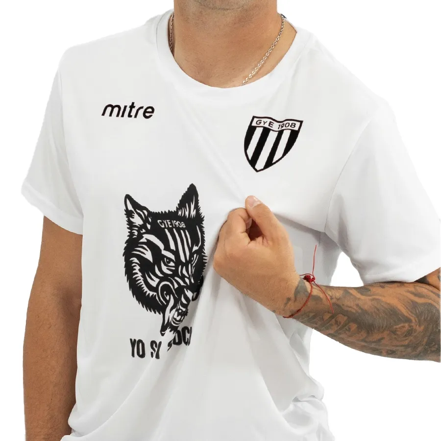 Imagen 4 de 5 de Remera Mitre Gimnasia y Esgrima Socios-BLANCO/NEGRO