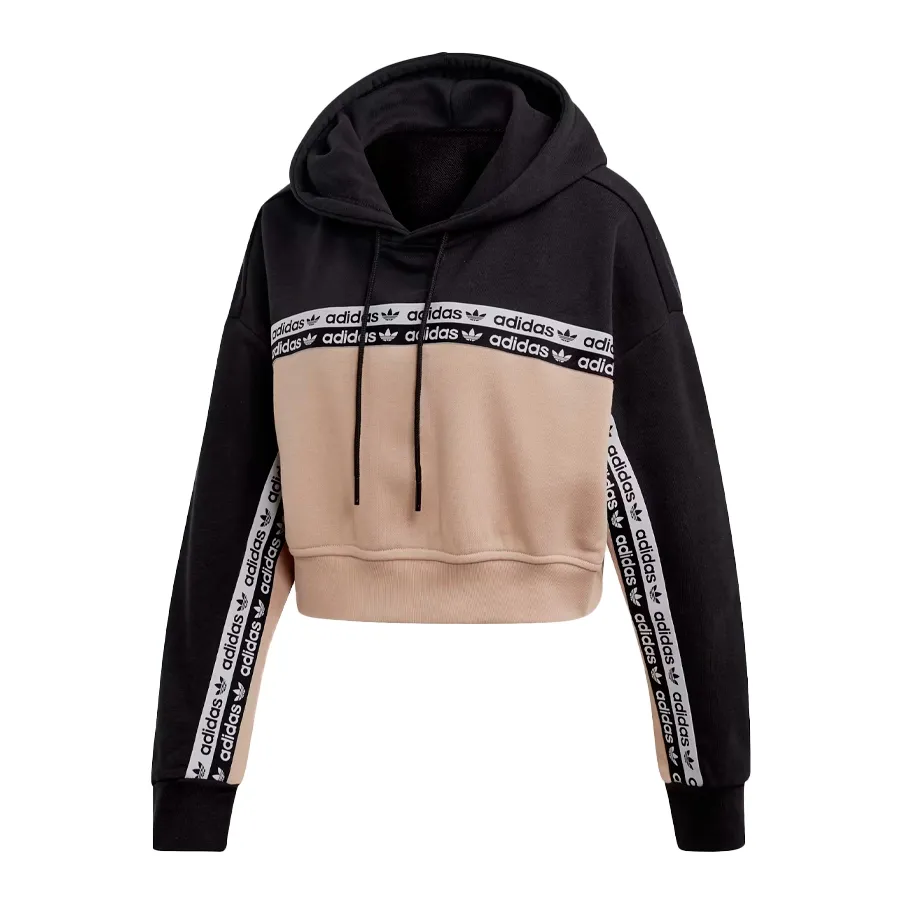 Imagen 0 de 3 de Buzo adidas originals Cropped Hoodie-NEGRO/ROSA