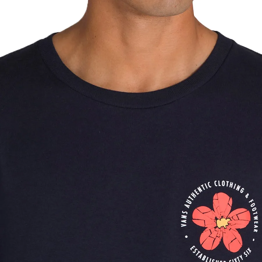 Imagen 3 de 4 de Remera Vans Cracked Flower Ss-MARINO