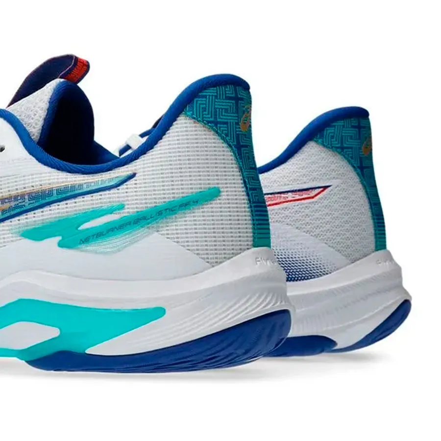 Imagen 6 de 7 de Zapatillas Asics Netburner Ballistic Ff Mt 4-BLANCO/CELESTE