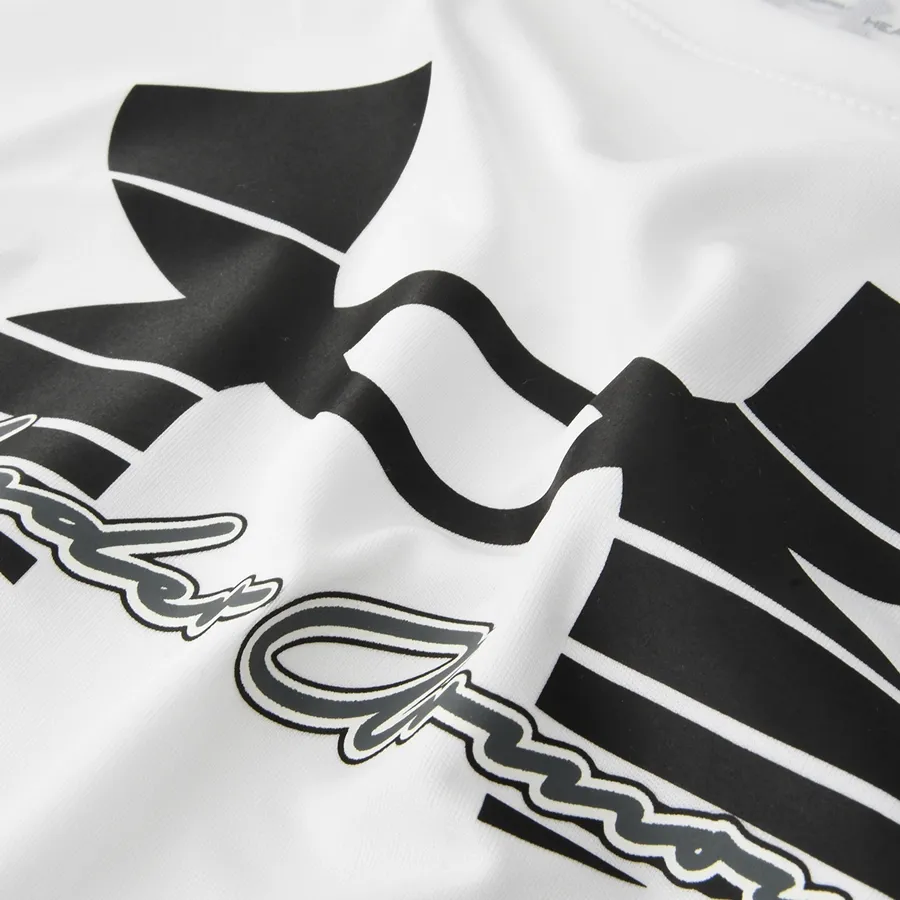 Imagen 2 de 3 de Remera Under Armour Tech Solid Script Ssc-BLANCO/NEGRO