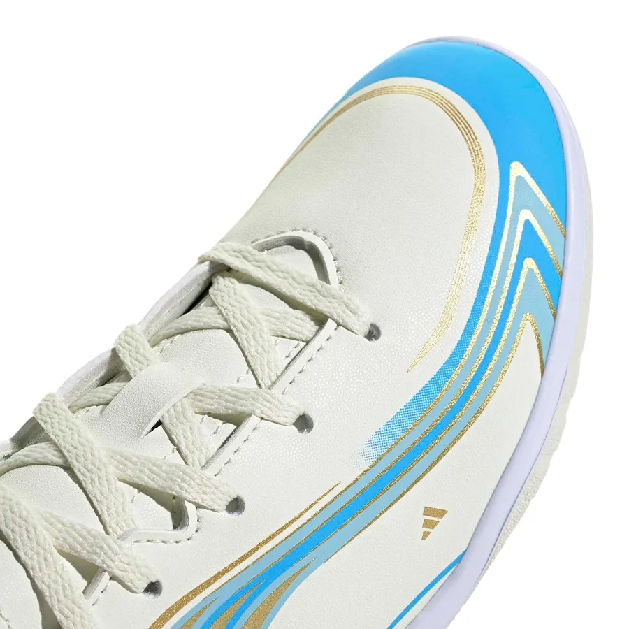 Imagen 5 de 7 de Botines adidas F50 Messi Club In-BLANCO/CELESTE/DORADO