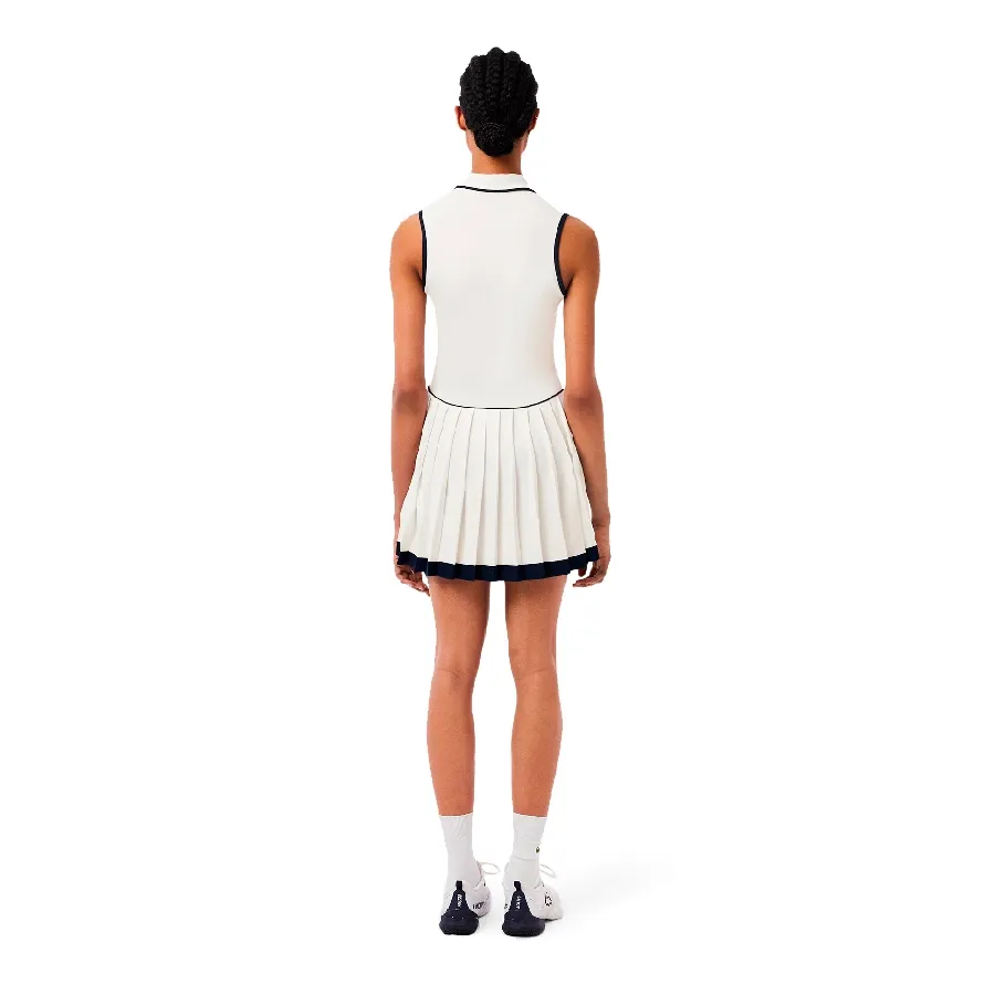 Imagen 1 de 4 de Vestido Lacoste Heritage Ultra Dry-BLANCO/AZUL MARINO