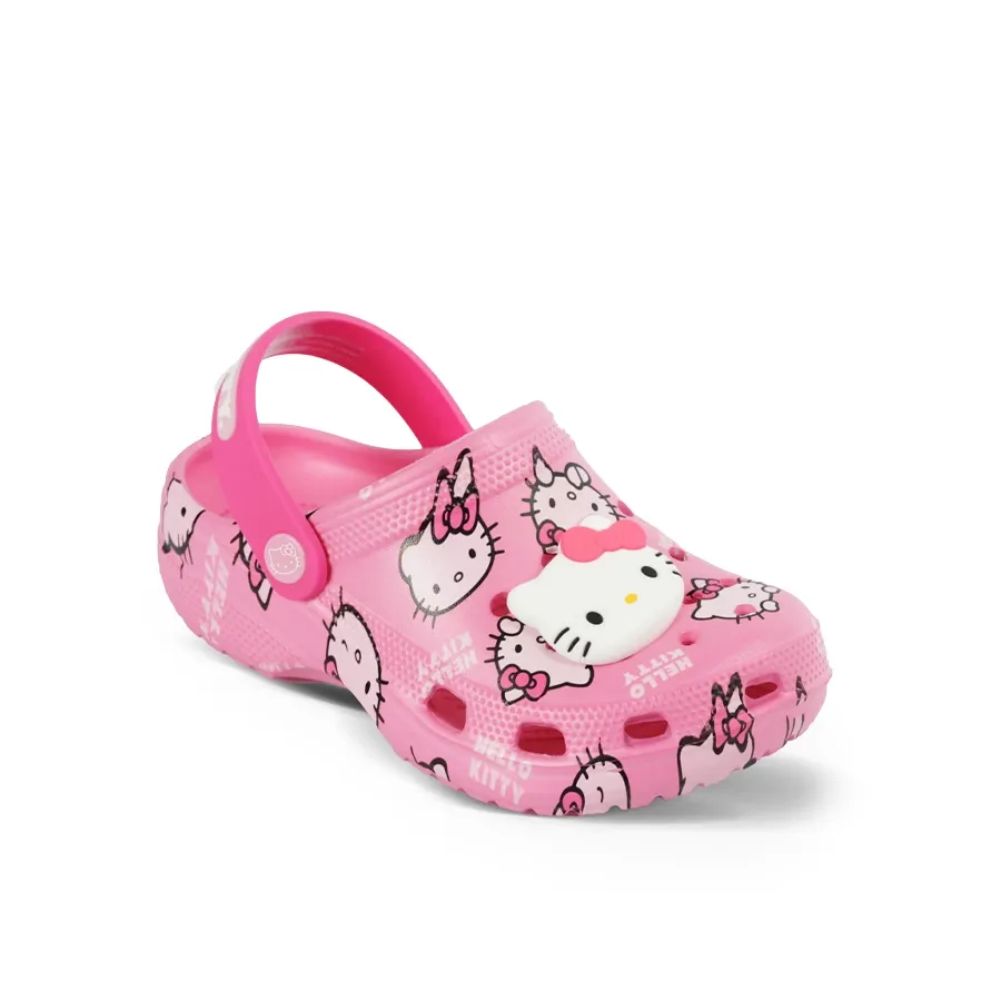 Imagen 1 de 4 de Sandalias Footy Clogs Hello Kitty-FUCSIA