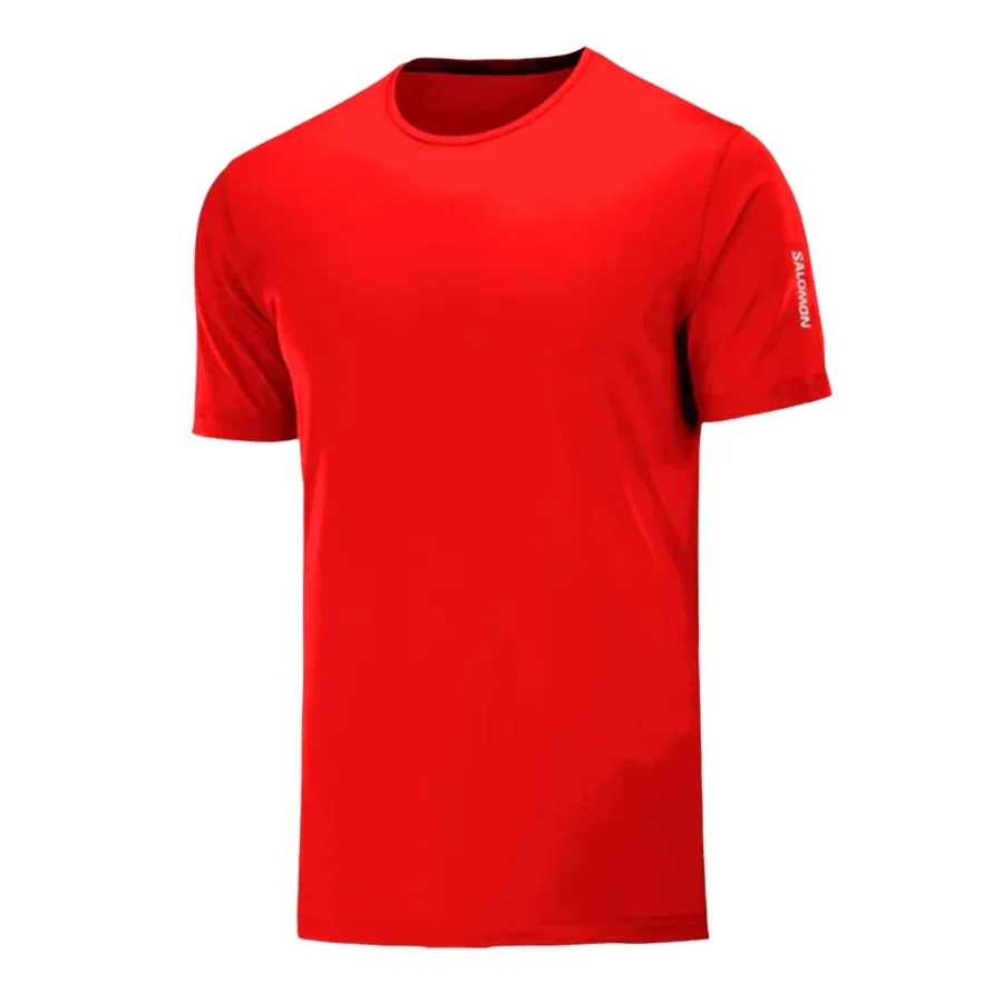 Imagen 2 de 4 de Remera Salomon Xa Sonic Ss Tee-ROJO