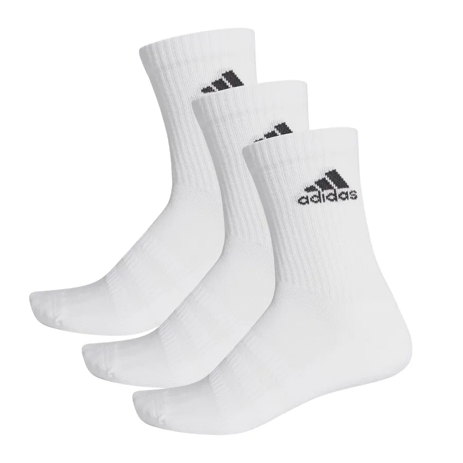 Imagen 0 de 1 de Medias adidas acolchadas 3 pares-BLANCO